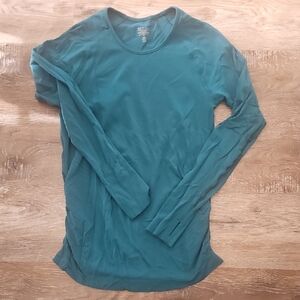 Athleta Teal Long Sleeve Women's Top